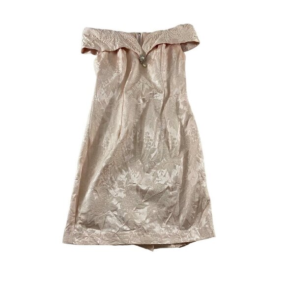 Vintage Cache Petites By Bari Protas Women's Embellished Cocktail Dress - 8 - Picture 1 of 14